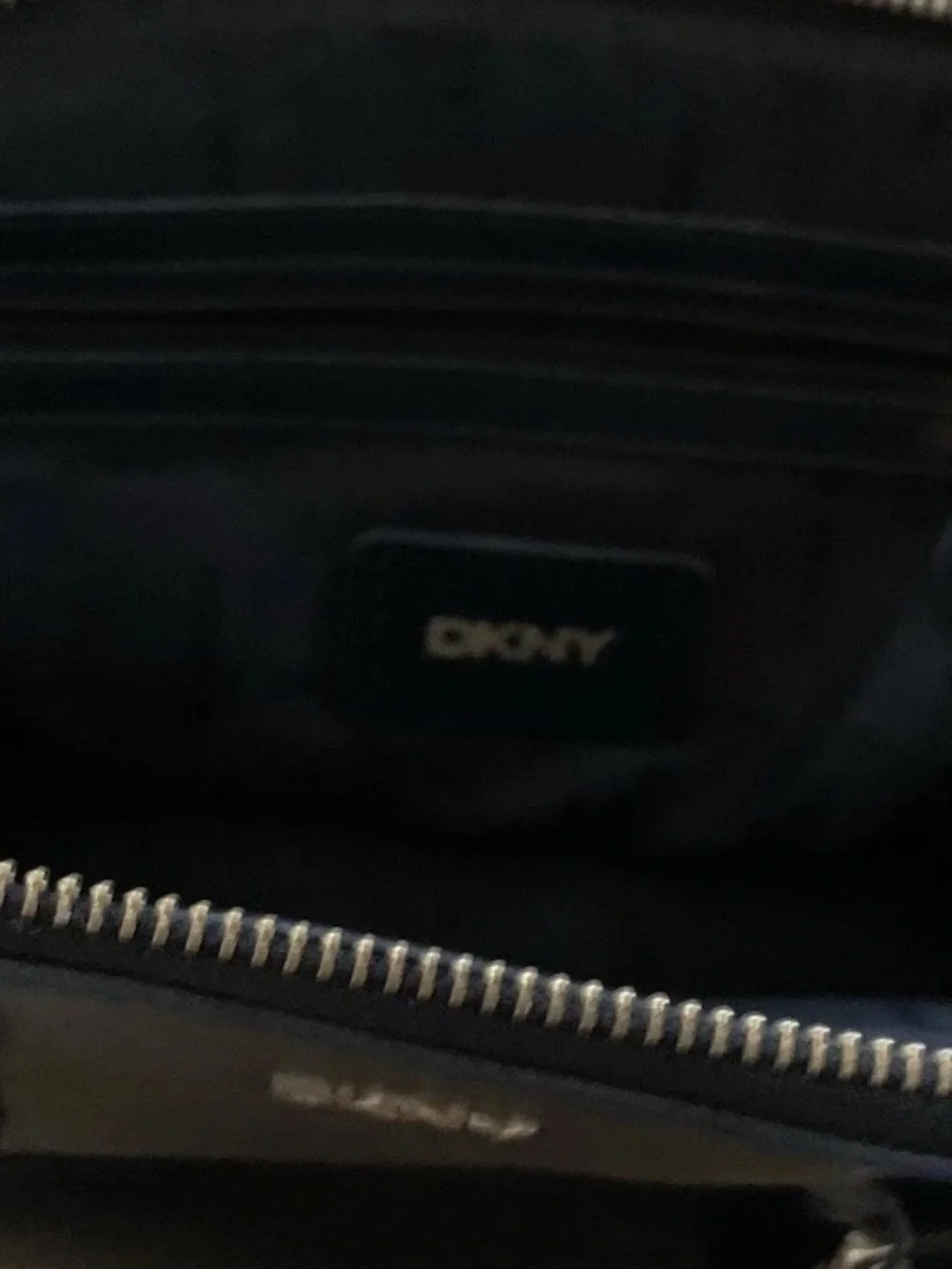 Dkny Bryant Dome Satchel w Gold Charm like new minimalist timeless classic